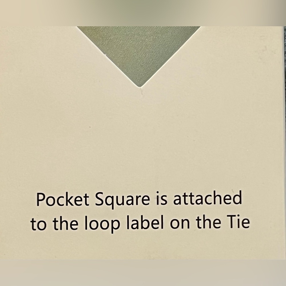 TIE G U Style Sage Green Satin Tie & Pocket Square Set – New in Gift Box - Picture 2 of 6